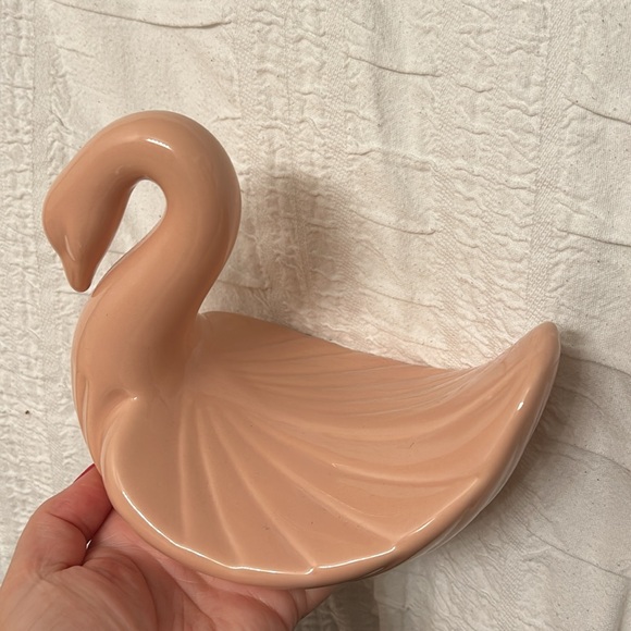 Vintage pink swan ceramic - Picture 4 of 5